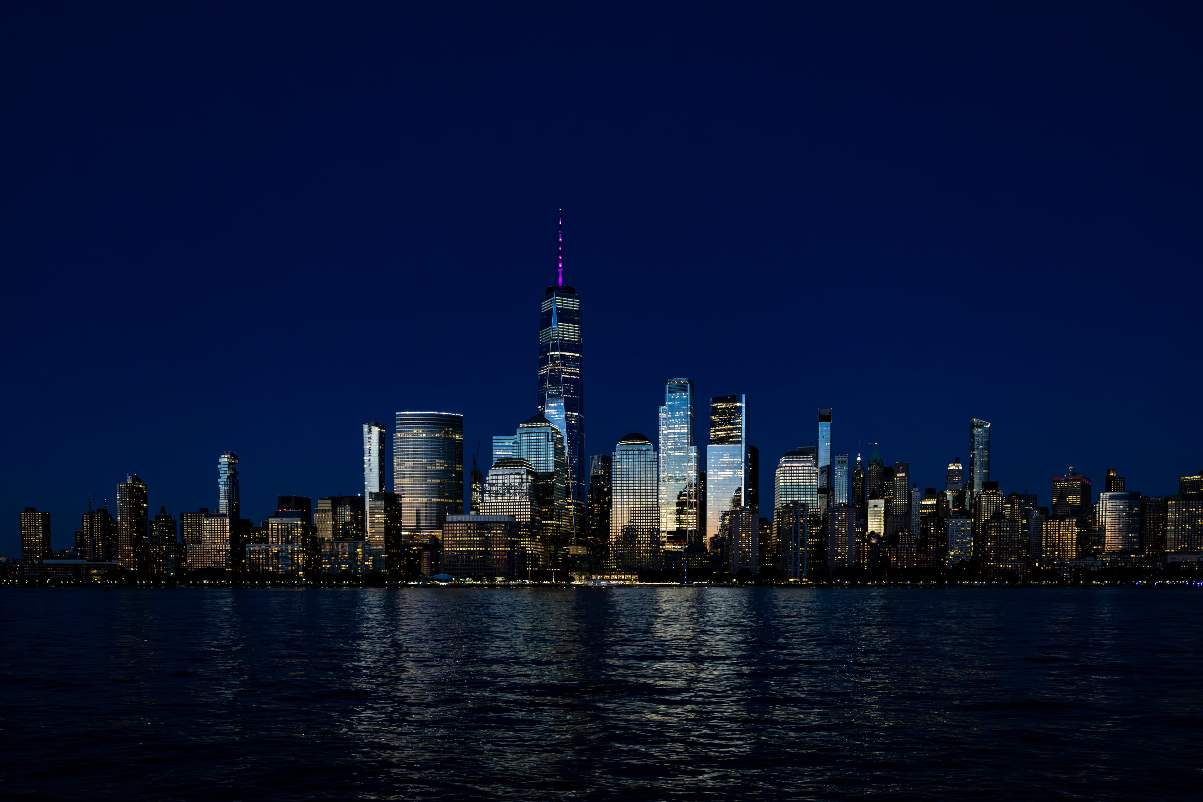 New York panorama at night