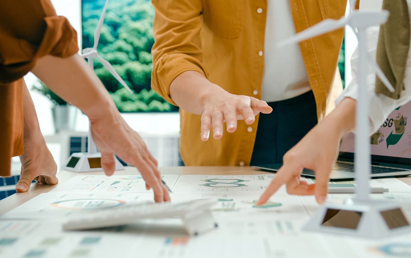 people collaborating on a project