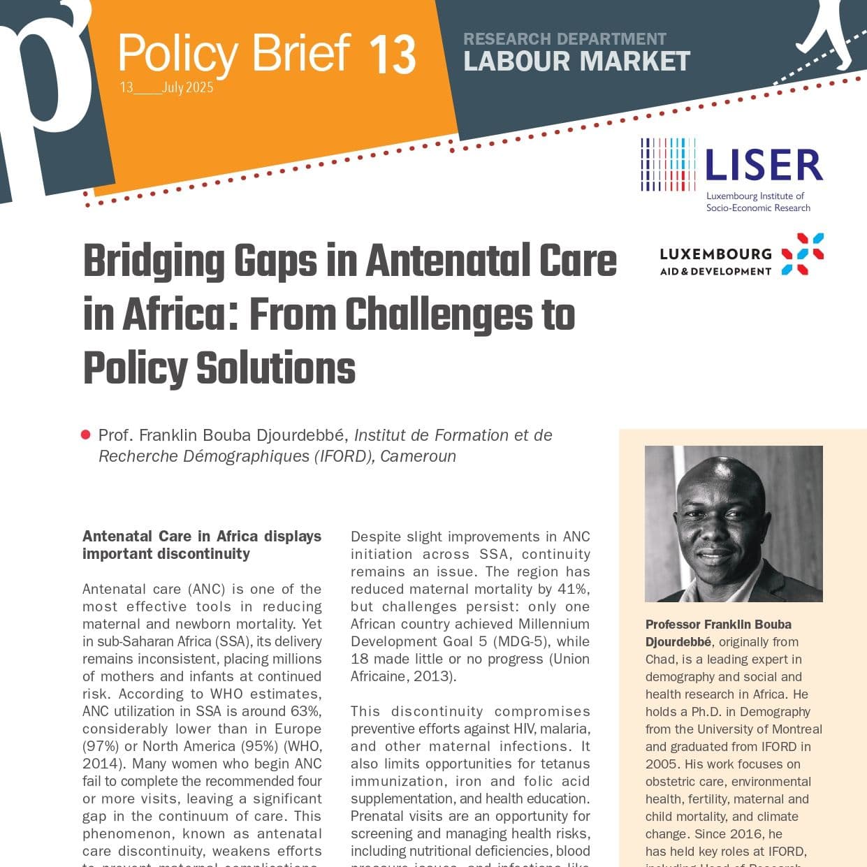 Bridging Gaps in Antenatal Care in Africa: From Challenges to Policy Solutions