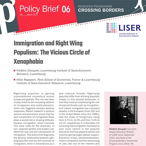 Immigration and Right Wing Populism: The Vicious Circle of Xenophobia