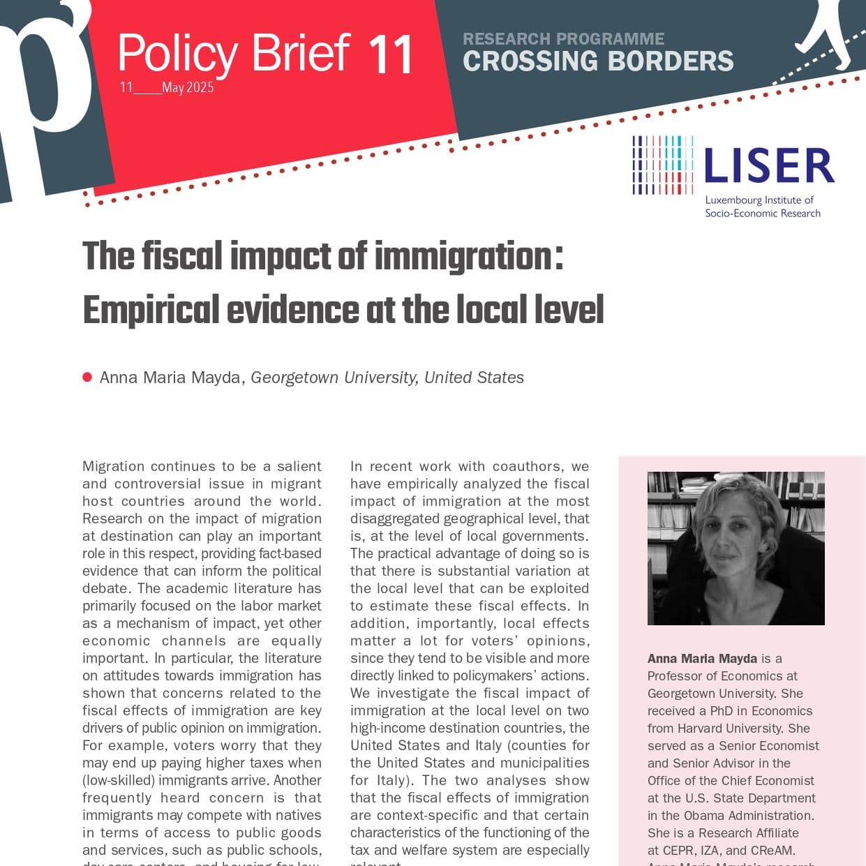 The fiscal impact of immigration: Empirical evidence at the local level