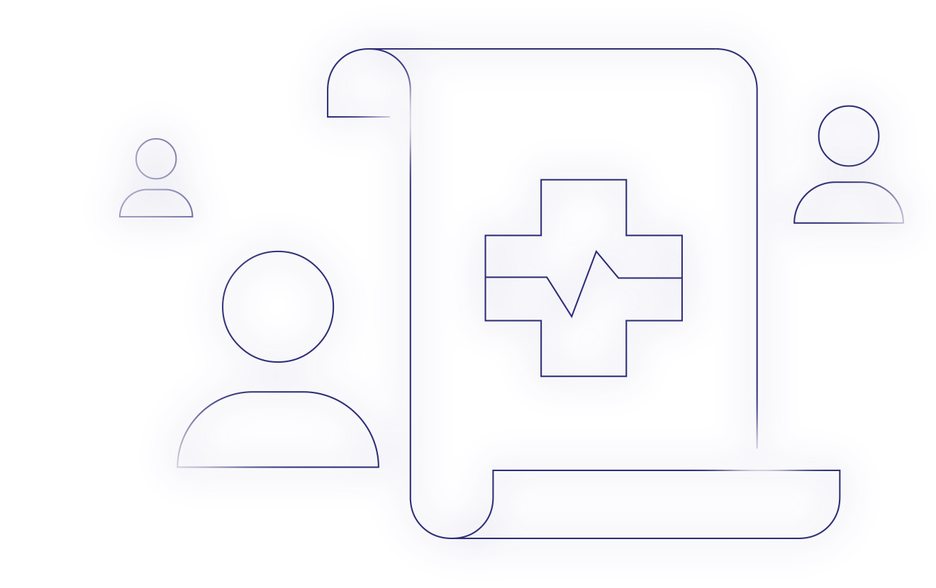 Health policy and public well-being icons